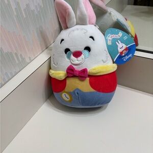 7.5 Squishmallows white rabbit Alice in Wonderland stuffed plush